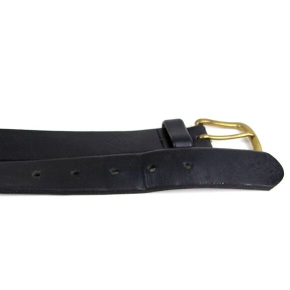 Eddie Bauer BLACK GENUINE LEATHER 1.25"Wd CASUAL DRESS MEN'S BELT Sz 38 (28D - Picture 14 of 15